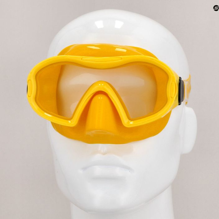 Maschera subacquea per bambini Mares Blenny giallo 8