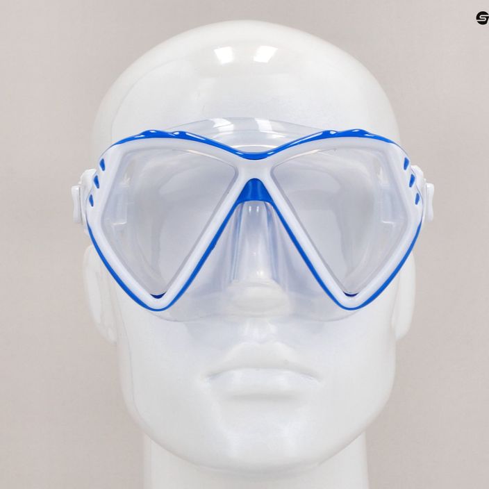 Maschera da snorkeling Aqualung Cub trasparente/blu junior 8