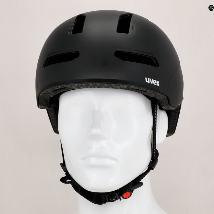 UVEX Urban Planet LED casco da bicicletta nero opaco 14