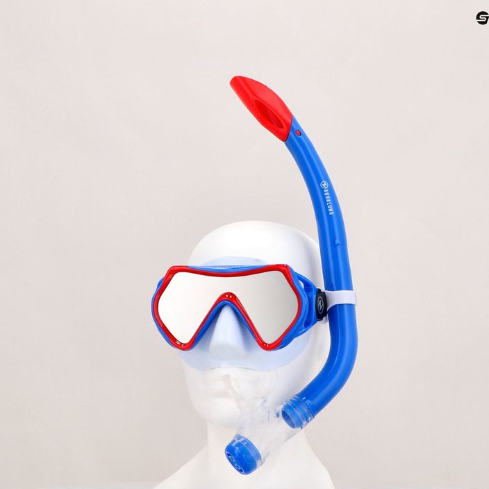 Aqualung Set Snorkeling Hero per bambini bianco/blu 16