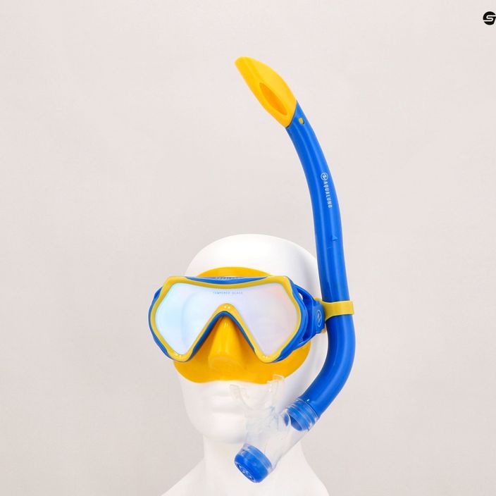 Aqualung Set Snorkeling Hero per bambini giallo/blu 16
