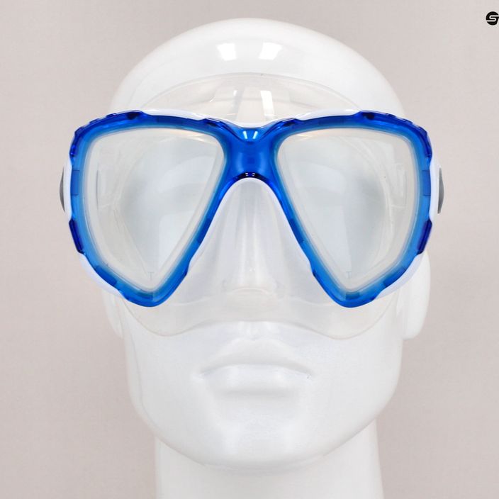 Maschera da snorkeling Mares Trygon blu/chiaro 8