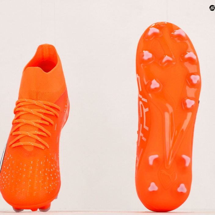 PUMA Ultra Pro FG/AG ultra arancione/puma bianco/blu glimmer scarpe da calcio per bambini 12