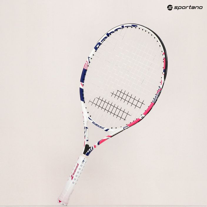 Racchetta da tennis Babolat B Fly 23 bianco/rosa/blu per bambini 8