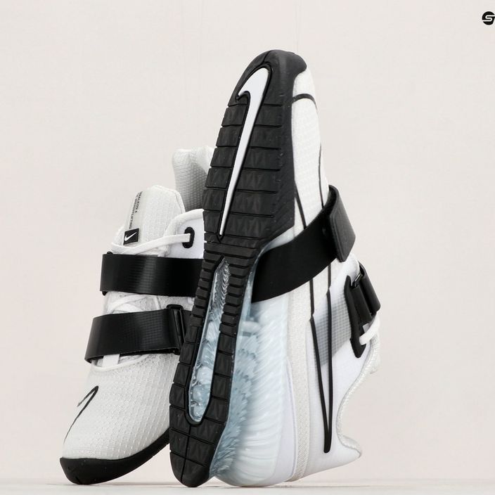 Scarpe da sollevamento pesi Nike Romaleos 4 bianco/nero 16