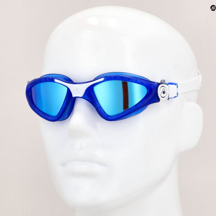 Occhialini da nuoto Aquasphere Kayenne blu/bianco/blu specchio 11