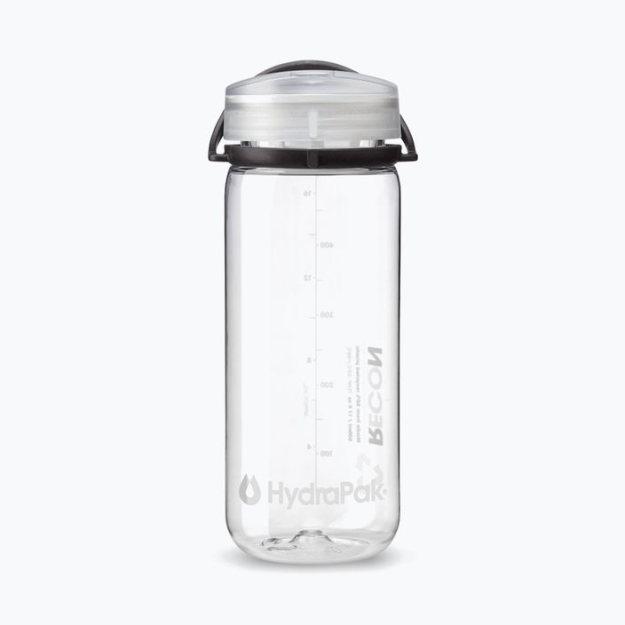 HydraPak Recon 500 ml bottiglia da viaggio bianca trasparente/nera