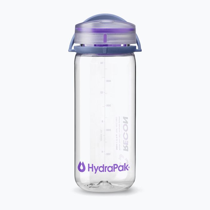 HydraPak Recon 500 ml bottiglia da viaggio trasparente/viola iris