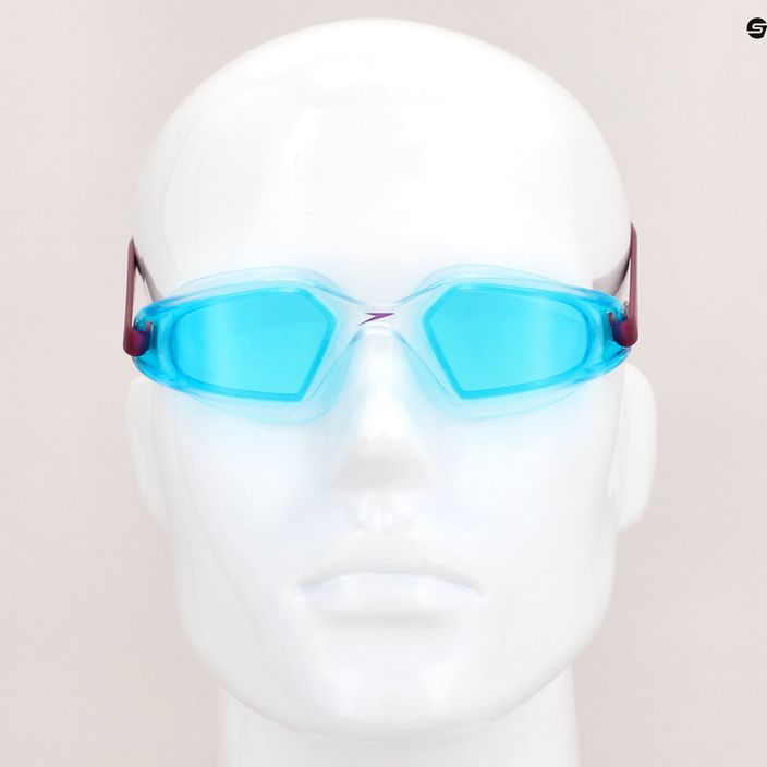 Occhialini da nuoto per bambini Speedo Hydropulse deep plum/clear/light blue 7