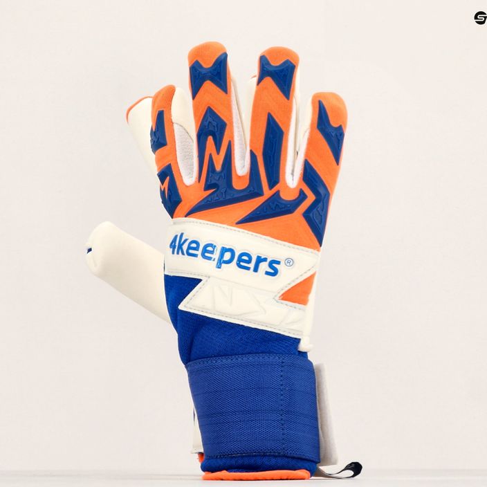 4keepers Equip Puesta NC guanti da portiere blu/arancio 8