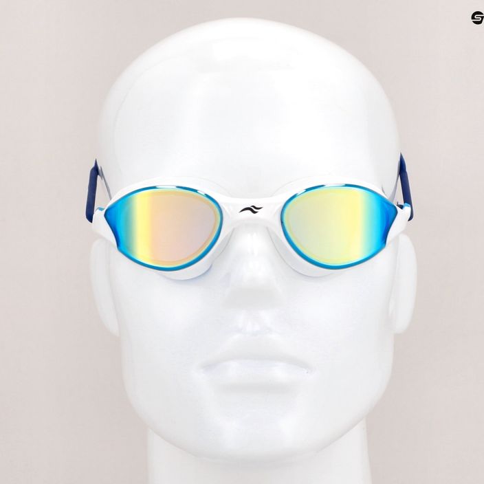 AQUA-SPEED Occhiali da nuoto Vortex Mirror bianco/blu 7