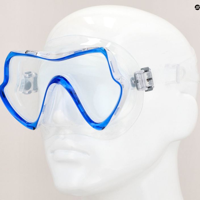 Maschera da snorkeling Mares Pure Vision trasparente/blu 7