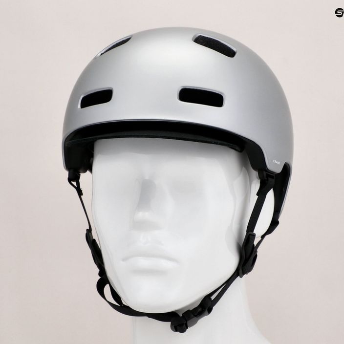 POC Crane MIPS casco da bicicletta argentite argento opaco 13