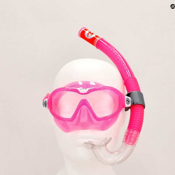 Kit snorkeling per bambini Aqualung Mix Combo rosa/bianco 12