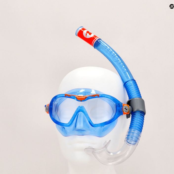Kit snorkeling per bambini Aqualung Mix Combo blu/arancio 12