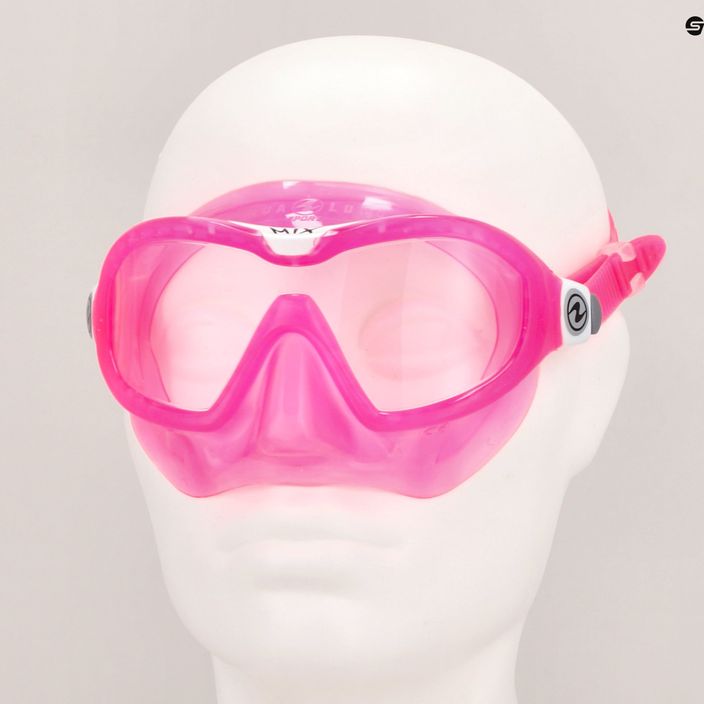 Maschera da snorkeling Aqualung per bambini Mix rosa/bianco 7