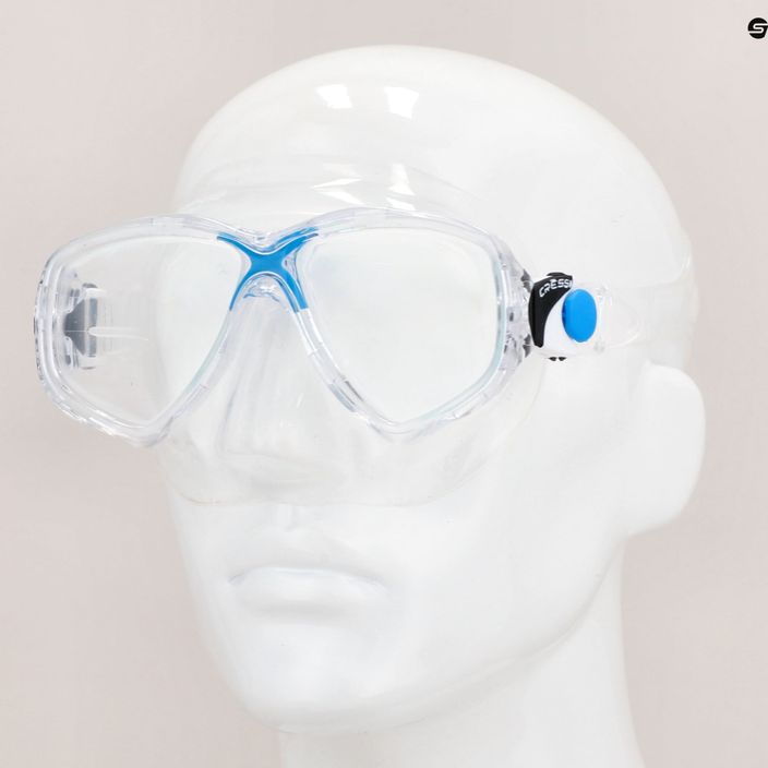 Maschera subacquea Cressi Marea trasparente/blu 7