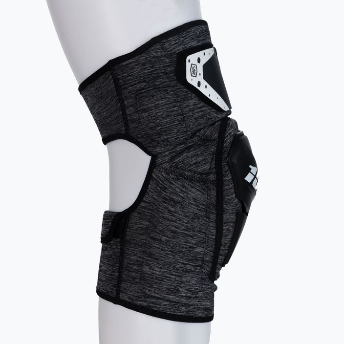 Protezioni per ginocchia da ciclismo 100% Fortis Knee Guard grigio erica/nero 2