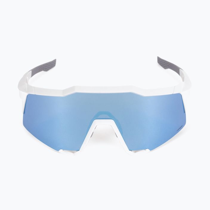 100% Speedcraft Occhiali da sole con lenti a specchio multistrato bianco opaco/blu scuro 3