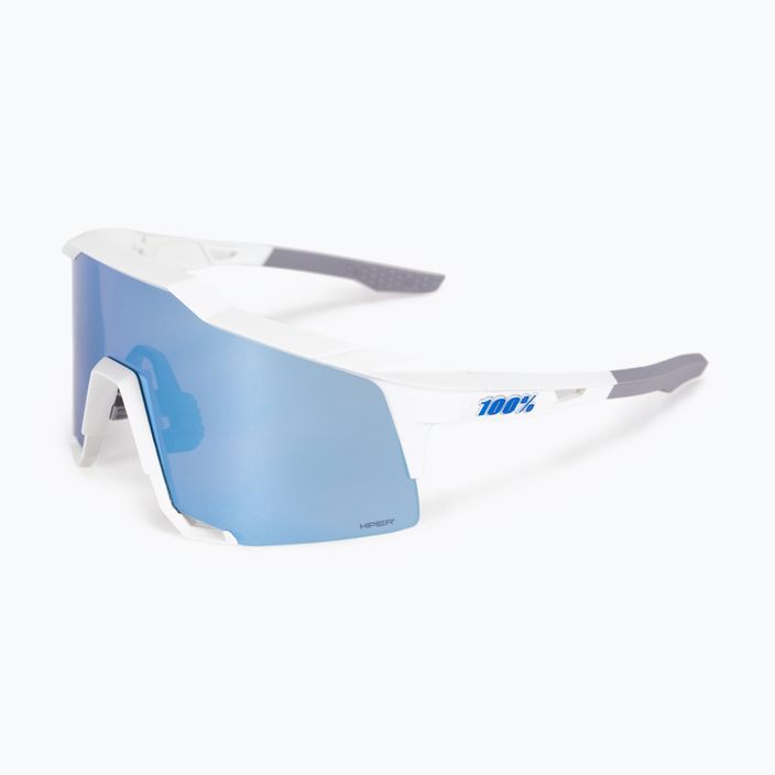 100% Speedcraft Occhiali da sole con lenti a specchio multistrato bianco opaco/blu scuro 5