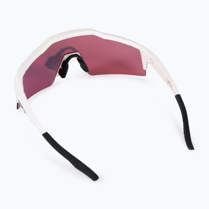 100% Speedcraft Sl Multilayer Mirror Lens soft tact off white/hiper red occhiali da sole 2