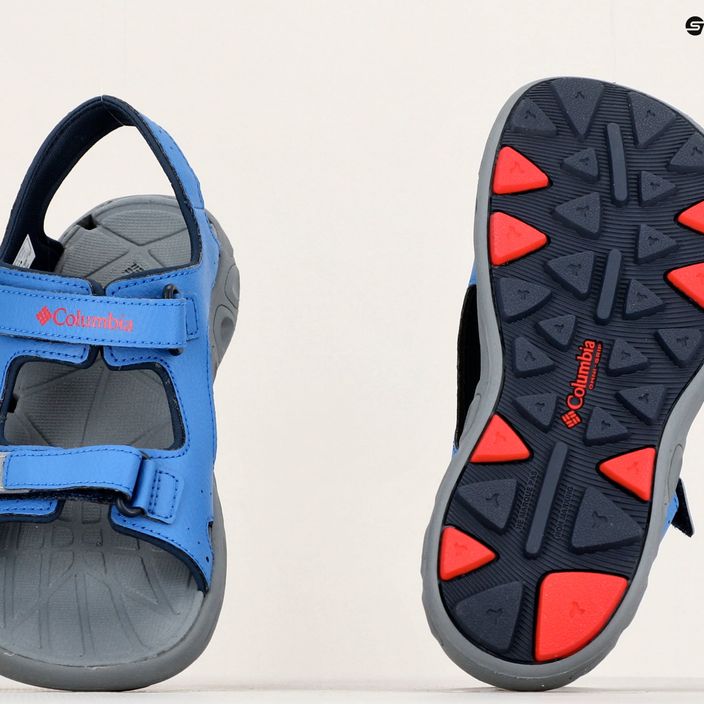 Columbia Techsun Vent X blu tempestoso/rosso montagna sandali da trekking per bambini 9
