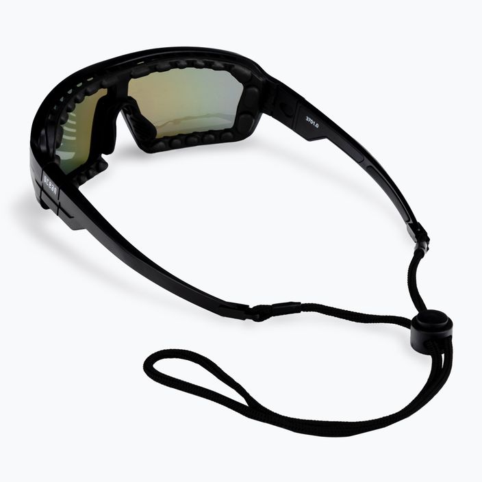 Occhiali da sole Ocean Sunglasses Chameleon nero opaco/blu reale/nero 3