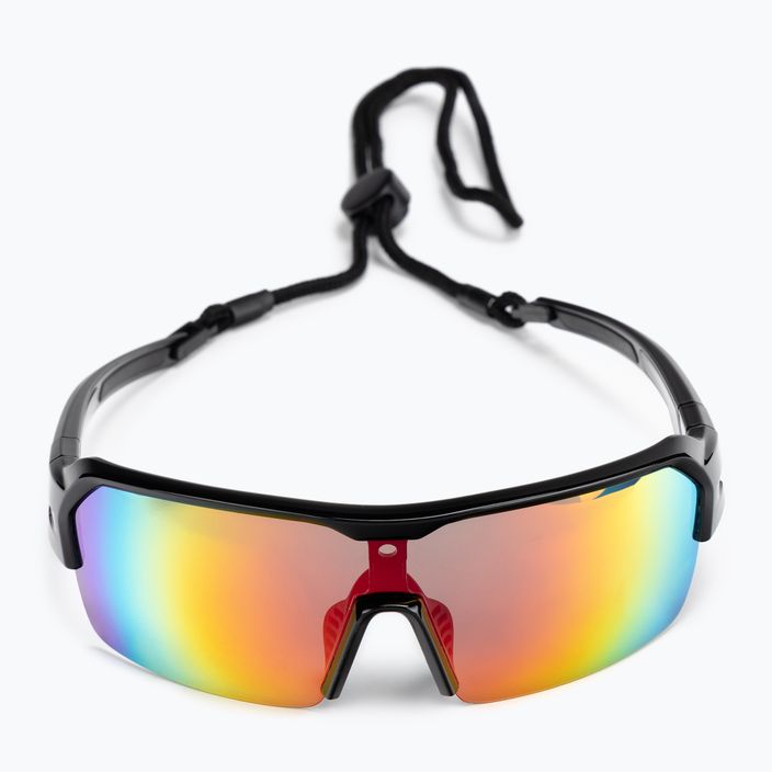 Occhiali da sole Ocean Sunglasses Race nero lucido/rosso revo 3