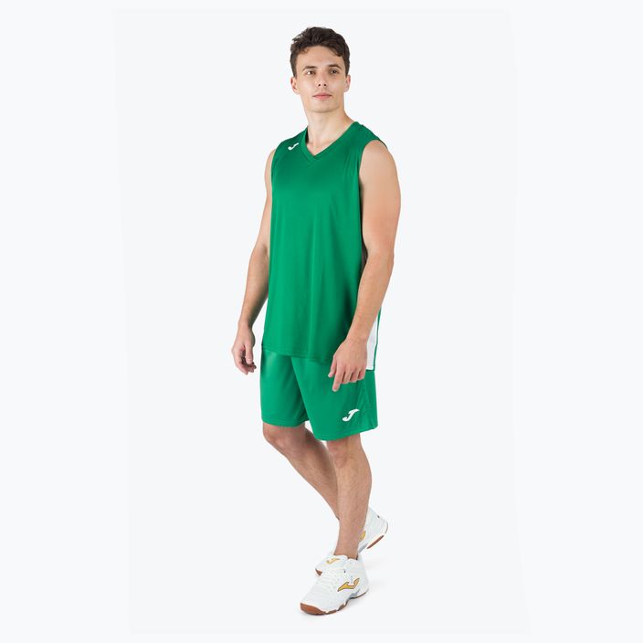 Maglia da basket da uomo Joma Cancha III verde/bianco 5