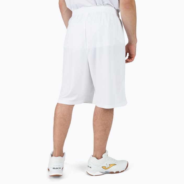 Pantaloncini da basket da uomo Joma Nobel Long bianco 4