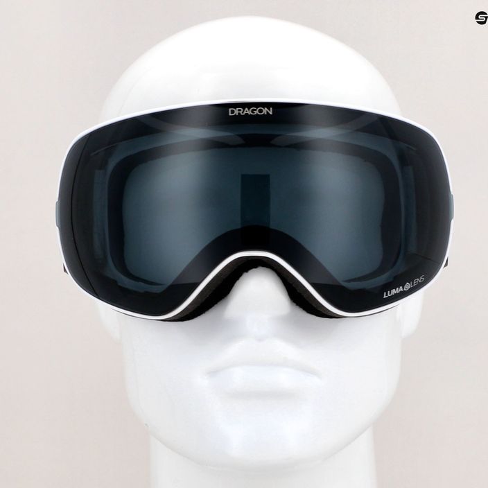 DRAGON X2S occhiali da sci invernali lepre/lumalens dark smoke/lumalens rose 40455-109 7