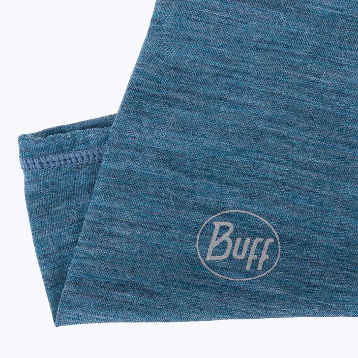 BUFF Imbragatura multifunzionale leggera in lana merino solida blu polvere 3