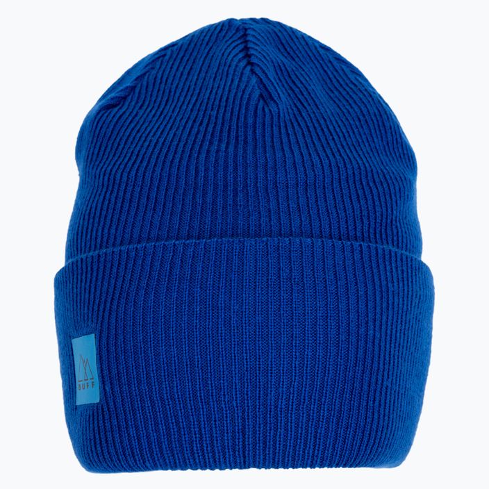 BUFF Berretto invernale a maglia incrociata in tinta unita blu azzurro 2