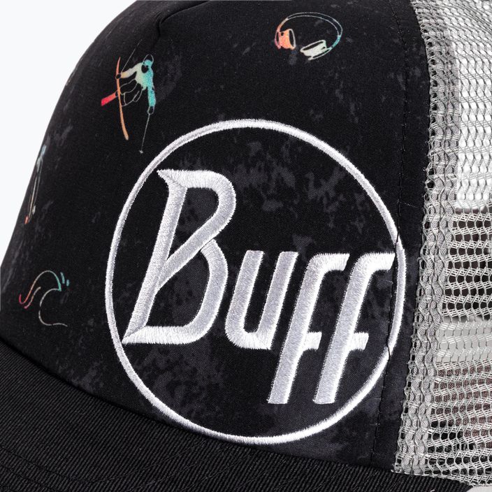 Cappello da baseball BUFF Trucker Logo Collection Kaleat nero 5