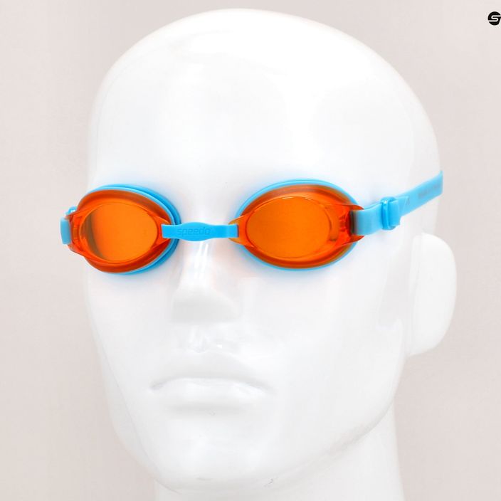 Occhialini da nuoto Speedo Jet V2 9082 blu/arancio per bambini 6