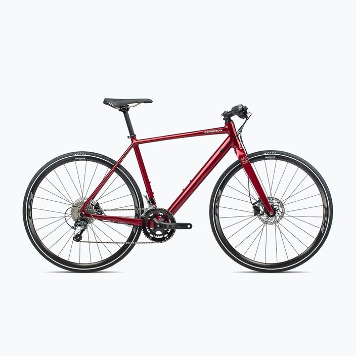 City bike Orbea Vector 10 2022 rosso scuro metallizzato