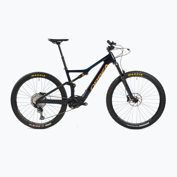 Bicicletta elettrica Orbea Rise M20 2022 blu/oro