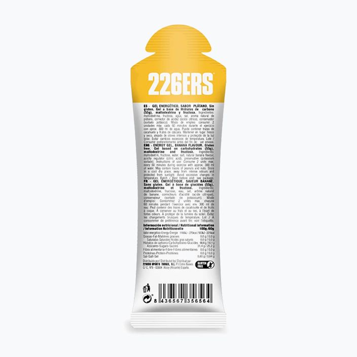 226ERS Gel energetico ad alto contenuto di fruttosio 80 g banana 2
