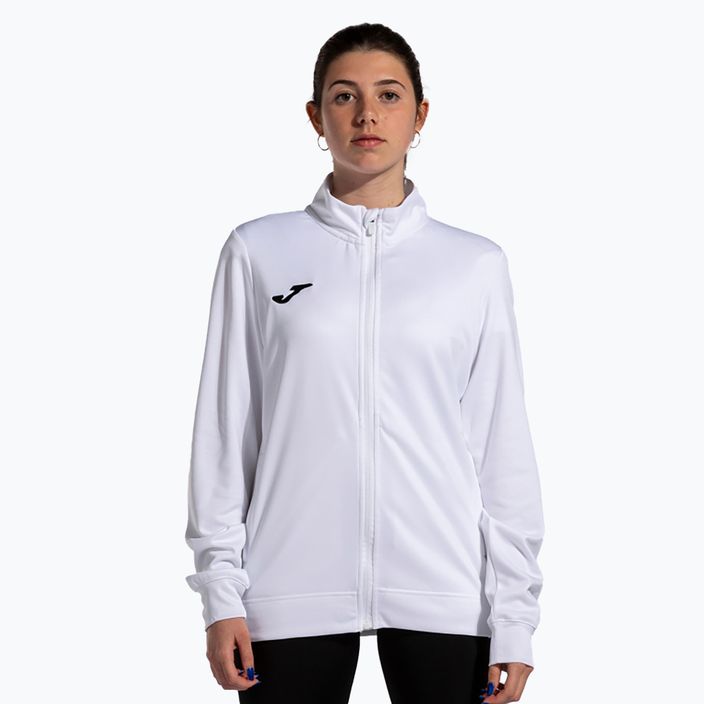 Felpa da running Joma Winner II Full Zip da donna, bianco