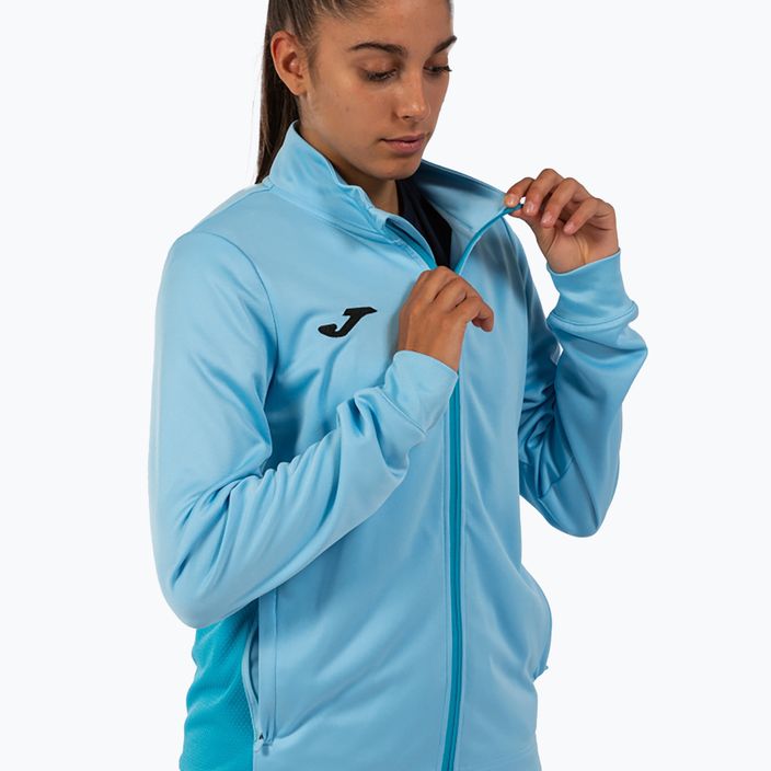 Felpa da running Joma Winner II Full Zip donna blu cielo 3