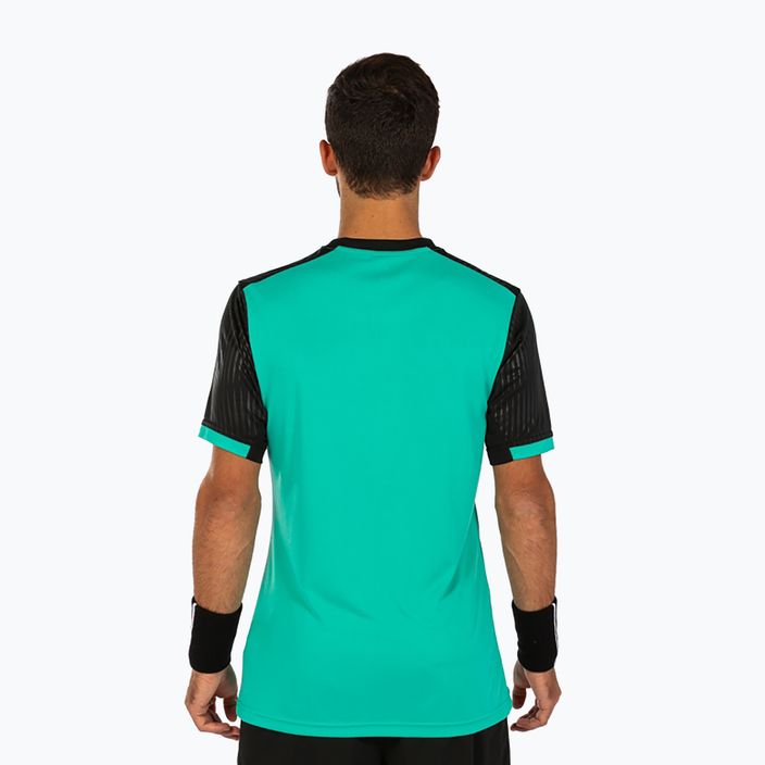 Camicia da tennis da uomo Joma Montreal verde/nero 4