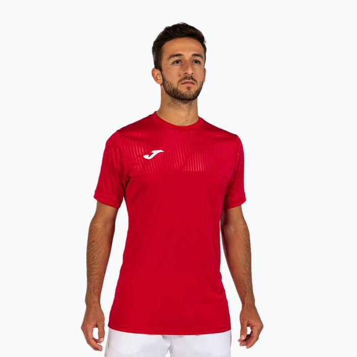 Camicia da tennis da uomo Joma Montreal rosso 4