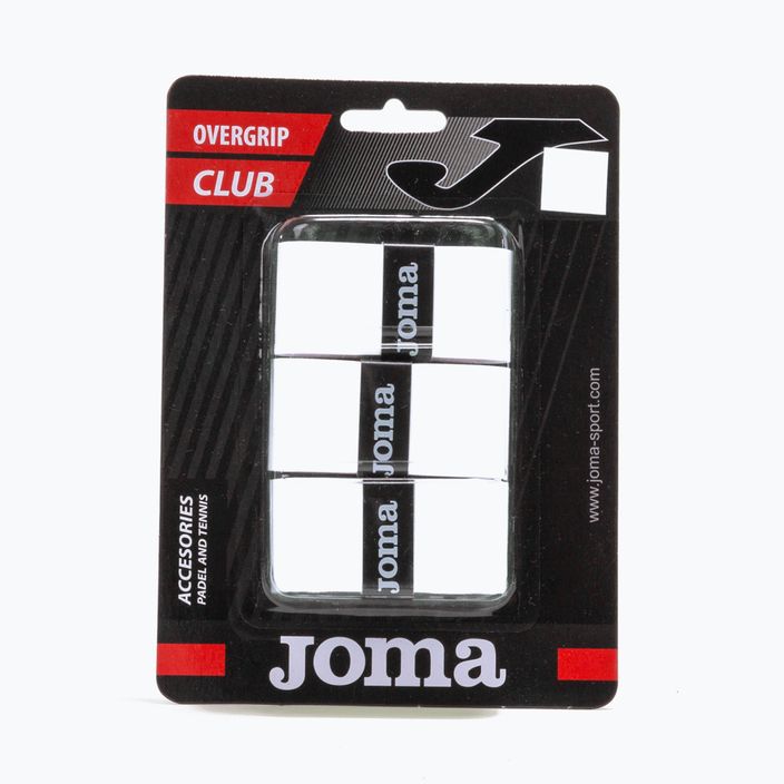 Joma Club Cuhsion fasce per racchette da tennis 3 pezzi bianco.