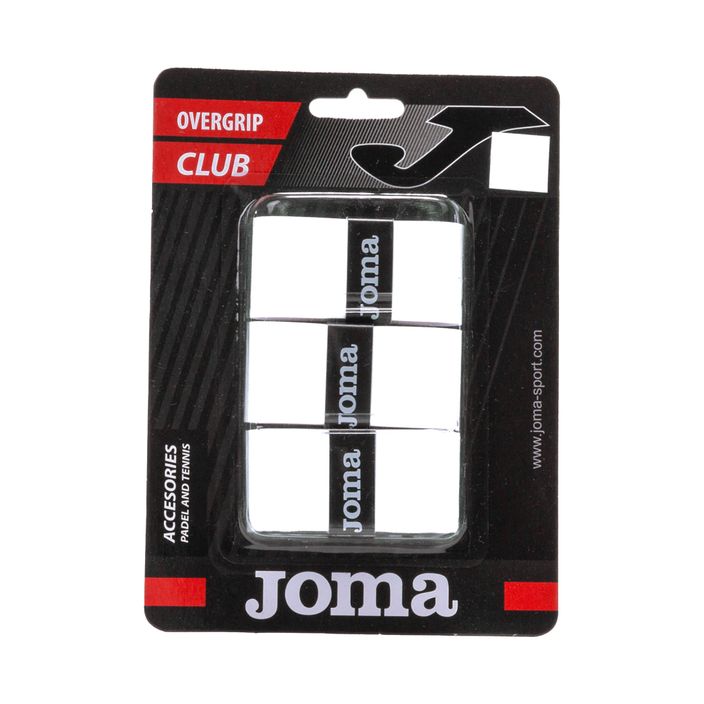 Joma Club Cuhsion fasce per racchette da tennis 3 pezzi bianco. 2