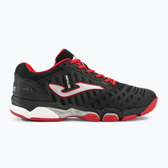 Scarpe da pallavolo da uomo Joma V.Impulse nero/rosso 2