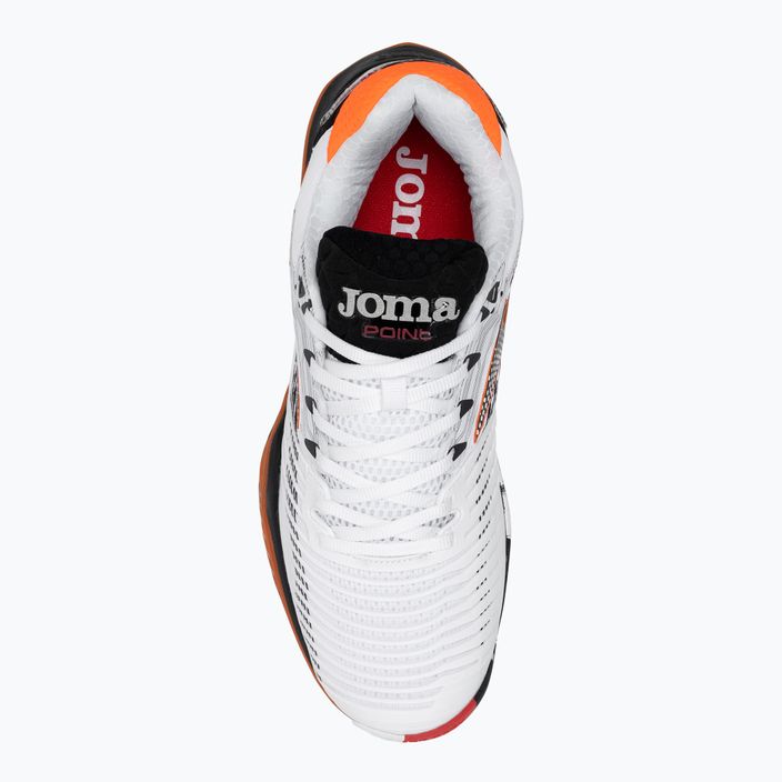 Scarpe da tennis da uomo Joma Point C bianco/nero/arancio 6