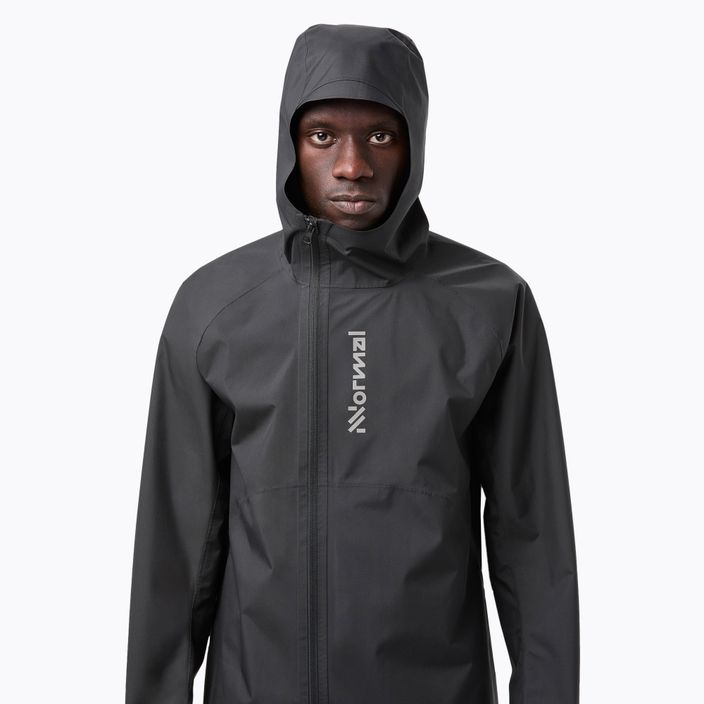 Giacca da corsa da uomo NNormal Trail Rain nero 5