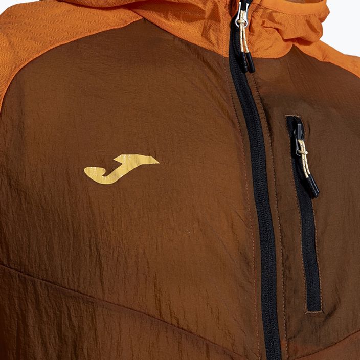 Giacca da corsa Joma R-Trail Nature Raincoat marrone da uomo 3
