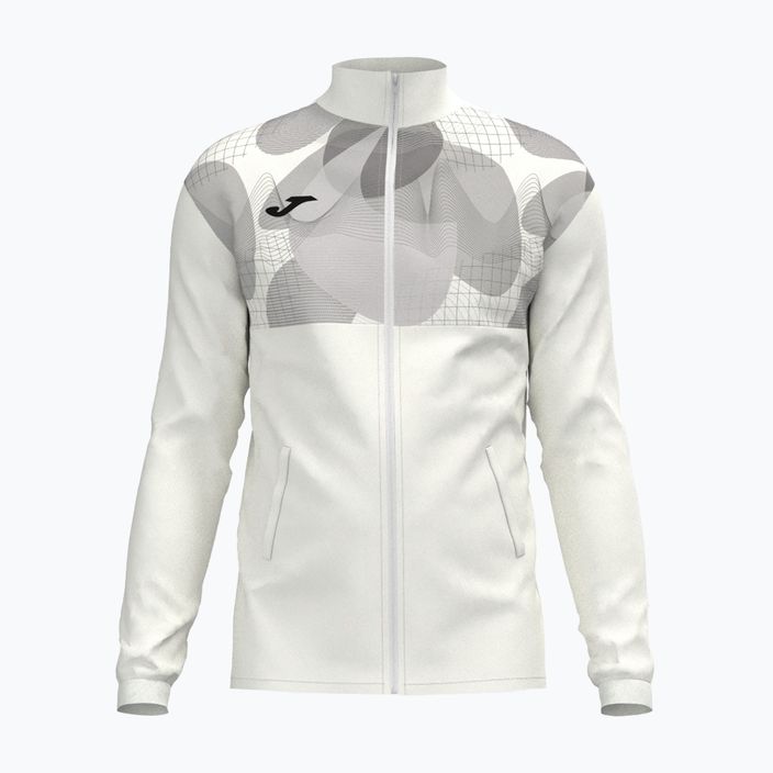 Felpa da tennis da uomo Joma Court Full Zip bianco