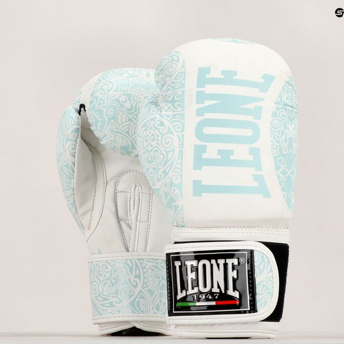 Guantoni da boxe LEONE 1947 Nuovo Maori bianco 14